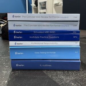 23-24 Barbri Bar Exam Florida 7-book full set